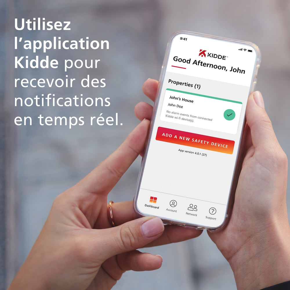 Hardwired Interconnected Combination Smoke and CO Alarm with Voice Alert
