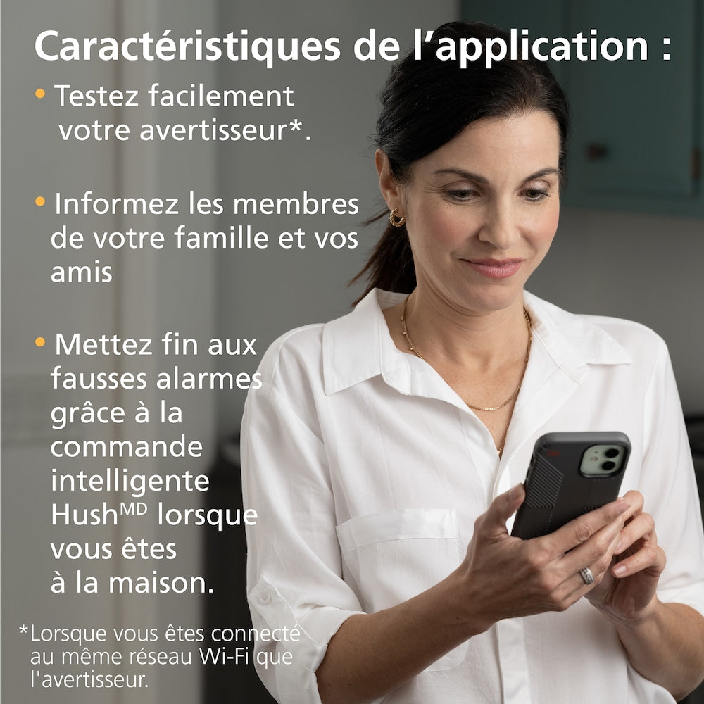 Hardwired Interconnected Combination Smoke and CO Alarm with Indoor Air Quality Monitor and Battery Backup