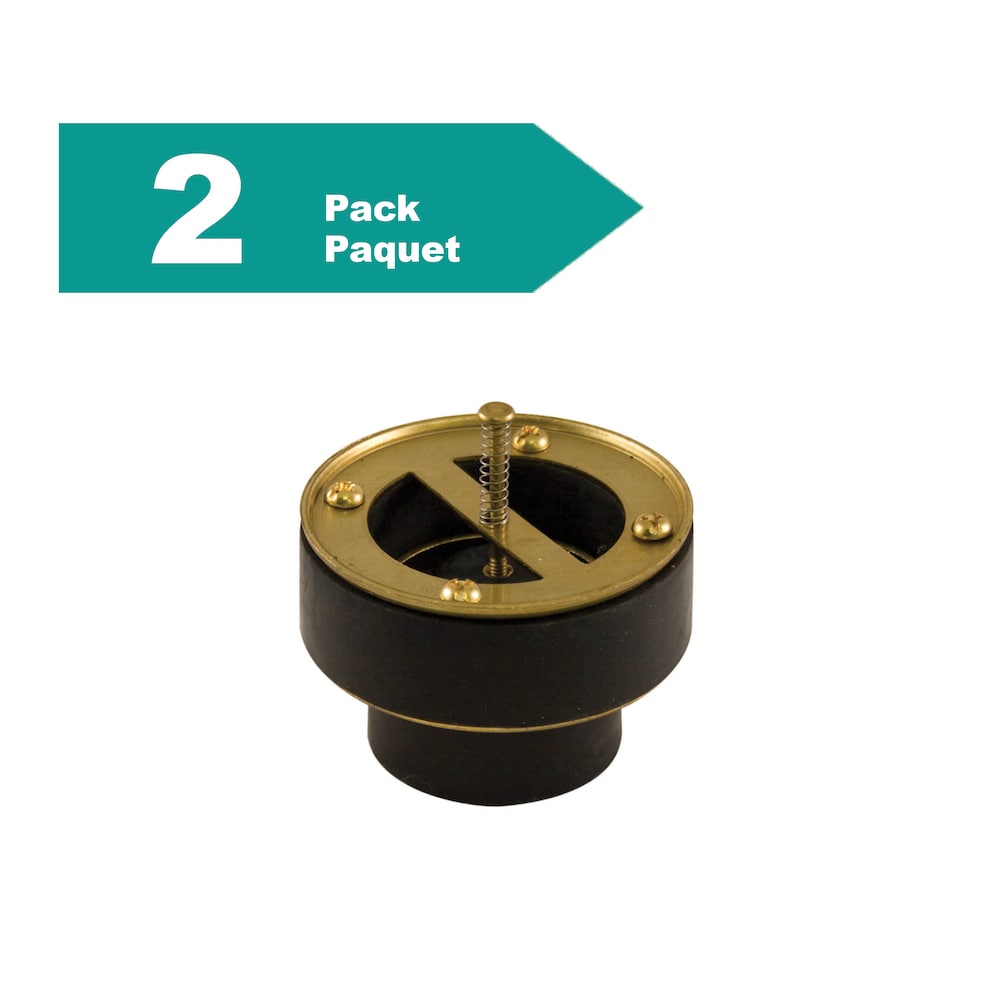 Sewer Stop Brass Flanges 4-inch Pack of 2