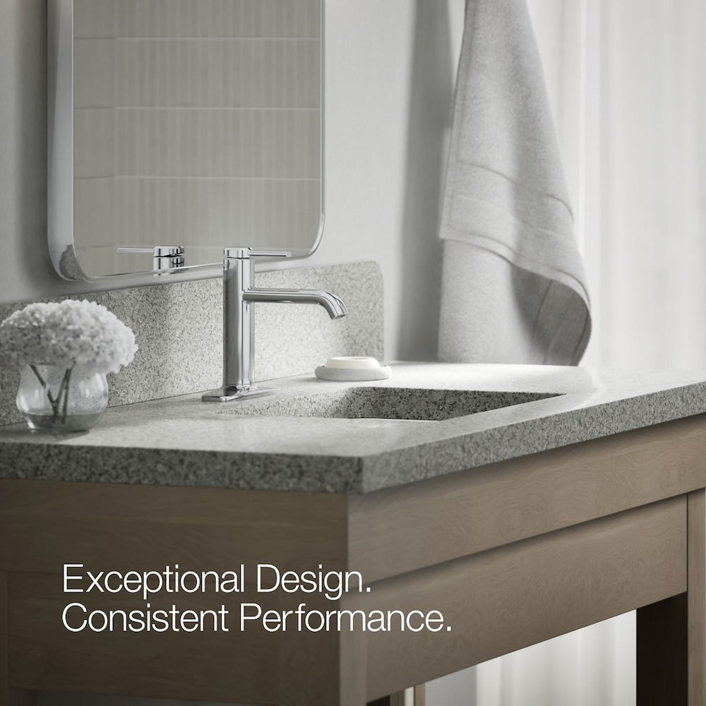 Robinet de lavabo de salle de bain à 1 poignée Ashan en chrome