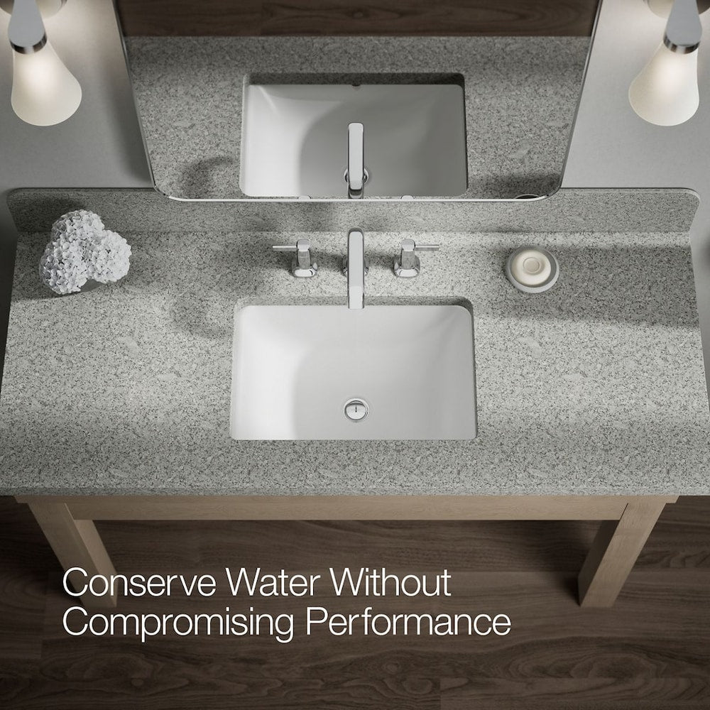 Robinet de lavabo de salle de bain à 2 poignées à large portée Ashan en chrome