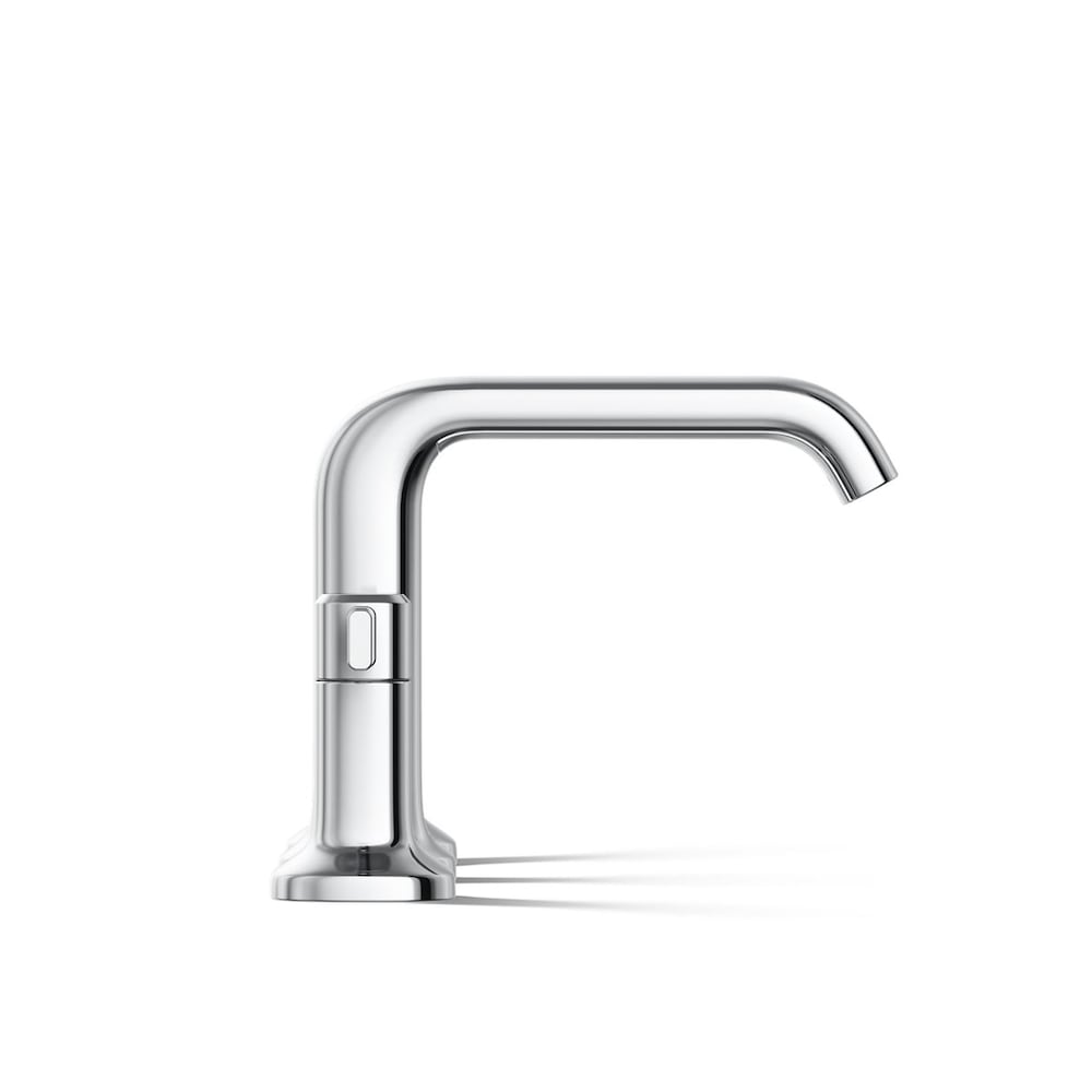 Robinet de lavabo de salle de bain à 2 poignées à large portée Ashan en chrome