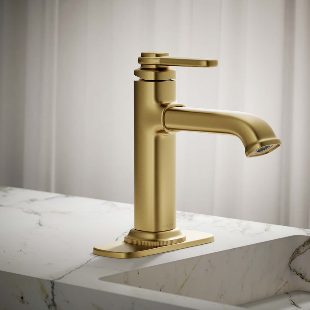 Robinet de lavabo de salle de bain à 1 poignée Numista en or