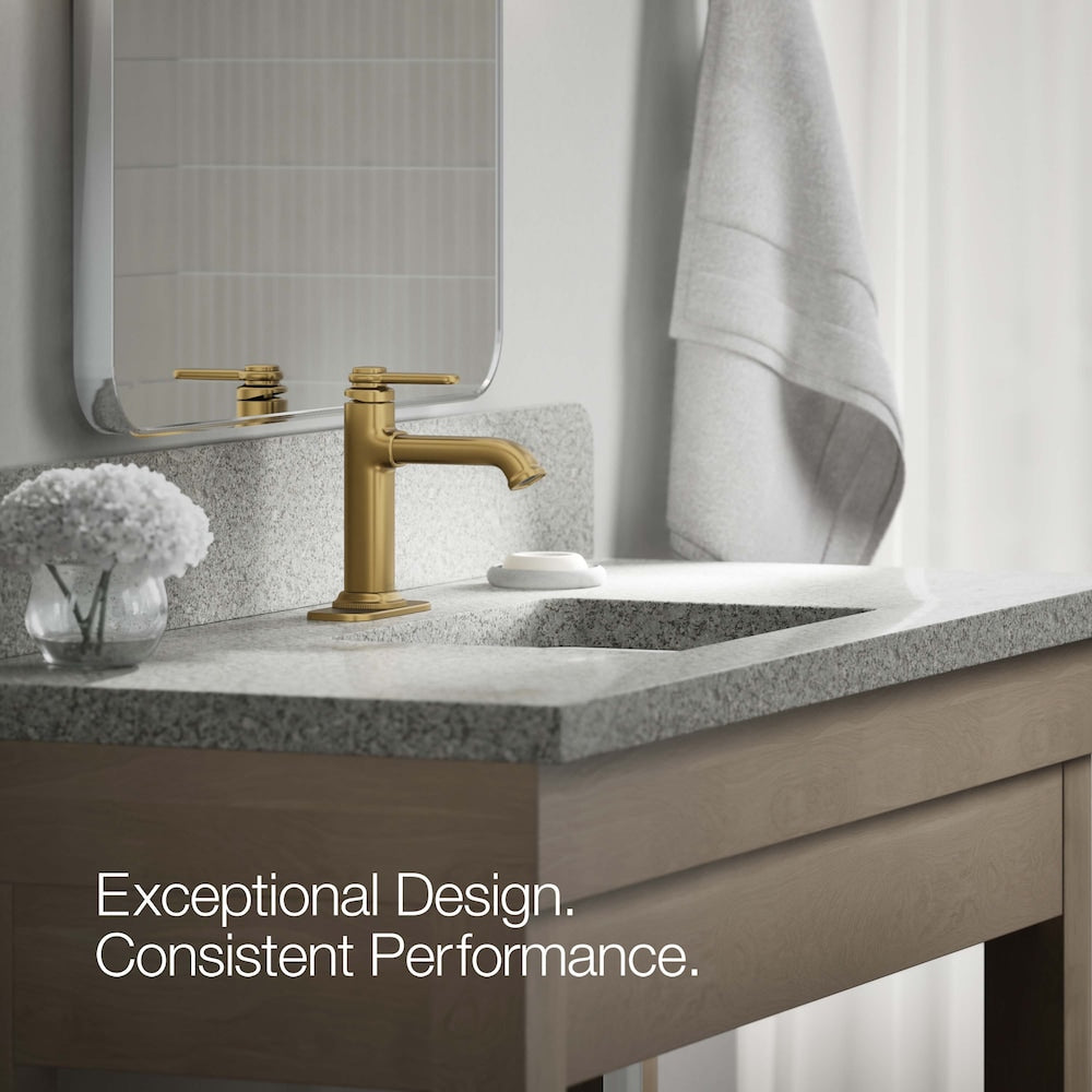 Robinet de lavabo de salle de bain à 1 poignée Numista en or