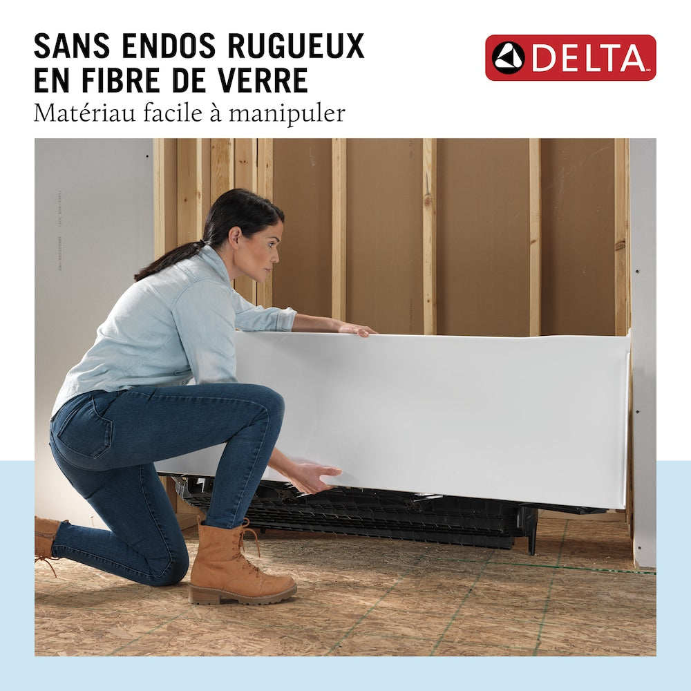 Classic 500 60 in. x 30 in. Left Drain Rectangular Alcove Bathtub in High Gloss White