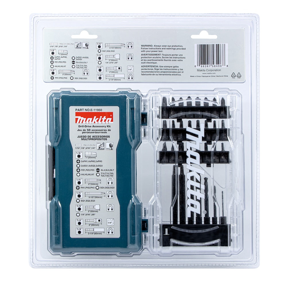 50- Piece Drill/Drive Bit Accessory Kit