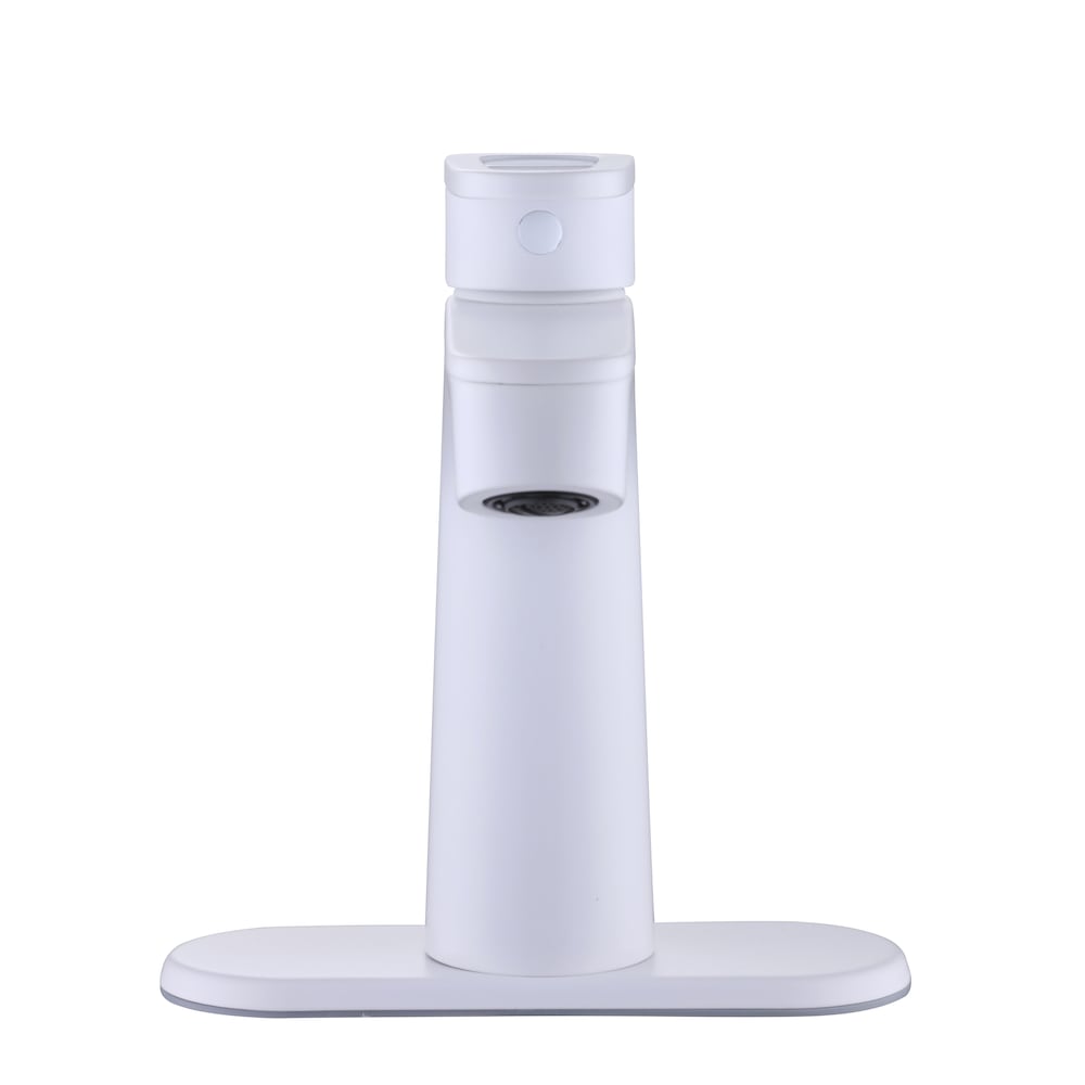 Kendrick Single Hole Single-Handle Bathroom Faucet in Matte White