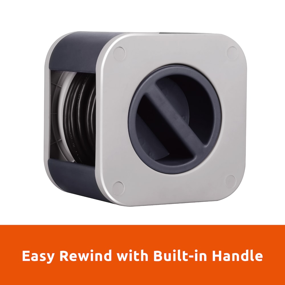 Cord Reel 25 ft. Extension Cord 4 Power Outlets - 16 AWG SJT Cable