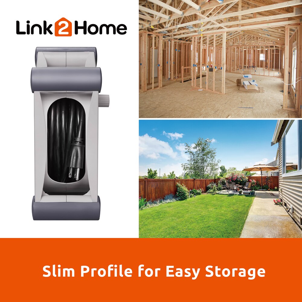 Cord Reel 35 ft. Extension Cord 4 Power Outlets - 14 AWG SJTW Cable