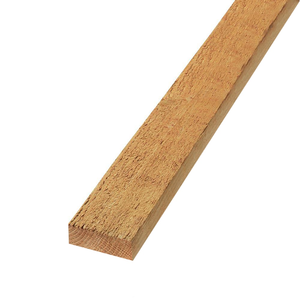 2 in. x 4 in. x 6 ft. Rough Sawn Western Red Cedar Fence Panel Backer Rail (4-Pack)