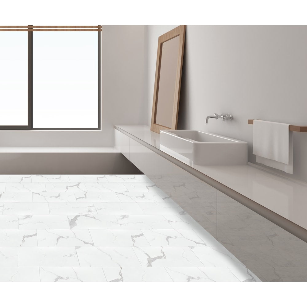 Harvested Marble 12 in. x 24 in. Luxury Vinyl Tile Flooring (19.37 sq. ft. / case)