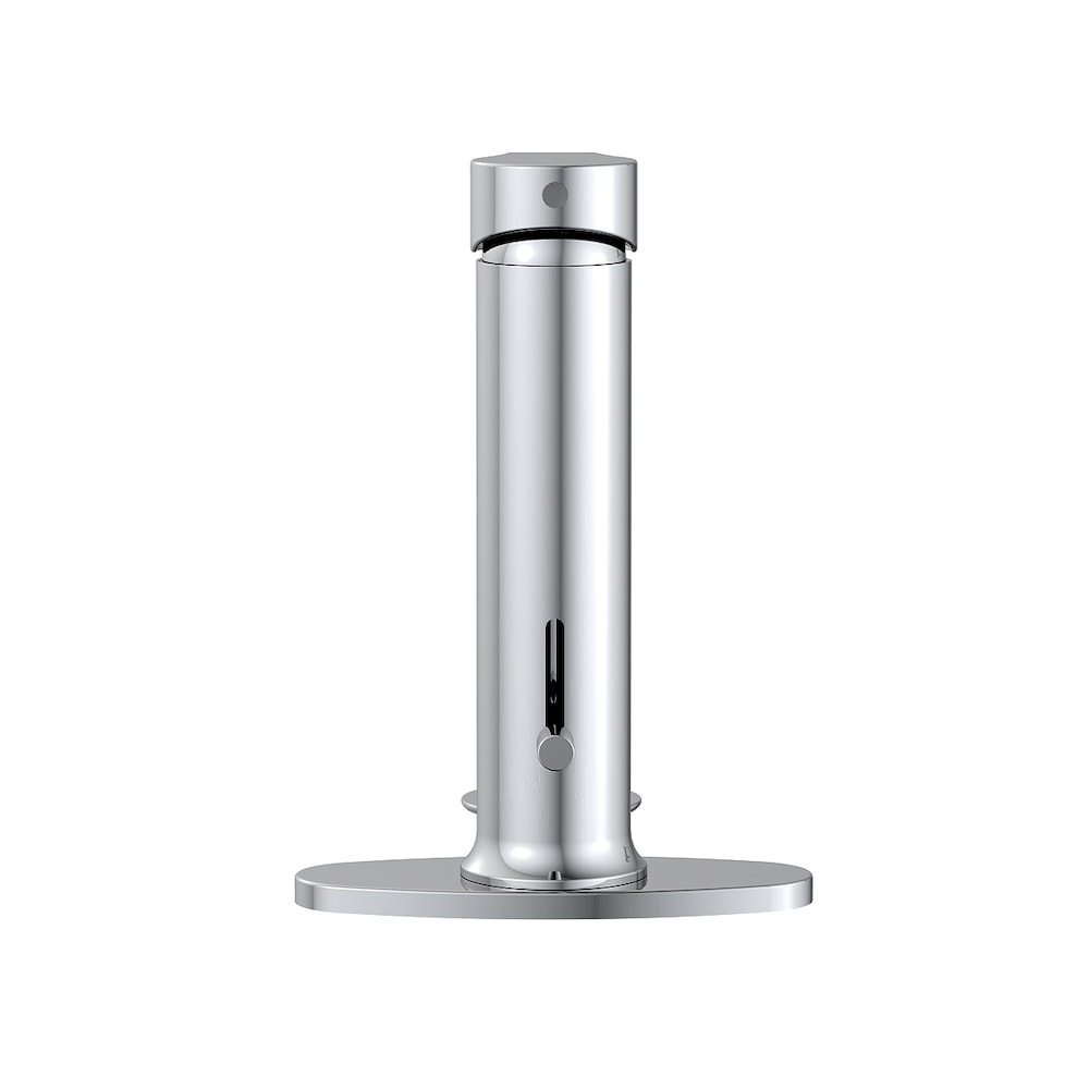 Robinet de salle de bain à poignée unique et trou unique en chrome poli