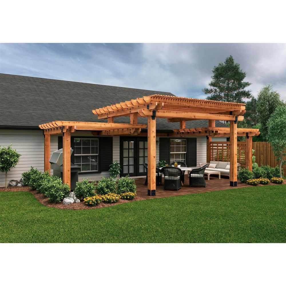 2-inch x 8-10-inch Joist Hanger Flush Black Galvanized Powder Coated - Ironwood - 4 pack