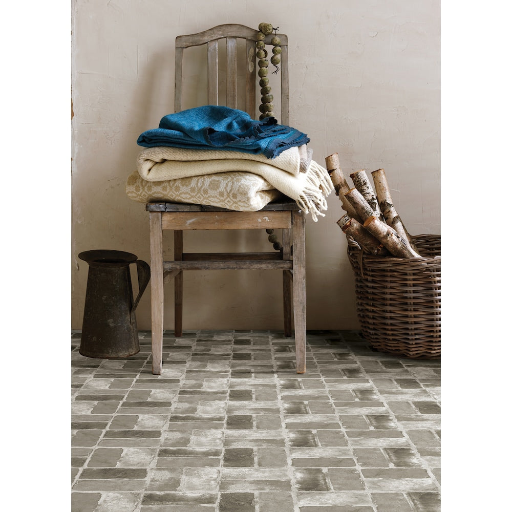 Harvard Brick Grey 12-in x 12-in Vinyl Peel & Stick Floor Tiles (20 sq.ft/case)