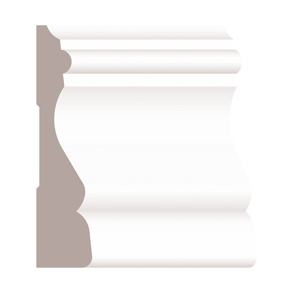 (48 Packs /480 pcs) 5/8-inch x 2 1/2-inch x 84-inch Colonial MDF Primed Fibreboard Casing