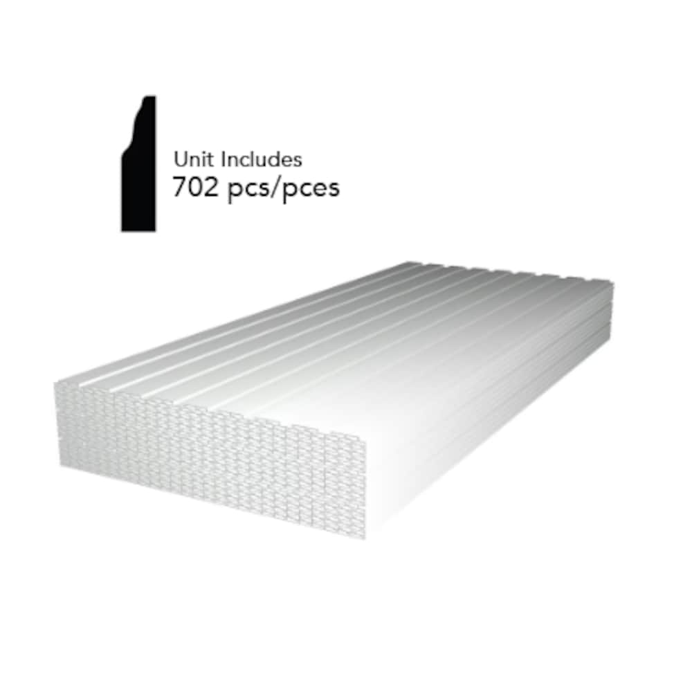(702 pcs ) 3/8-inch x 1 3/8-inch x 84-inch Colonial MDF Prmd Door Stop Moulding (Half Unit)