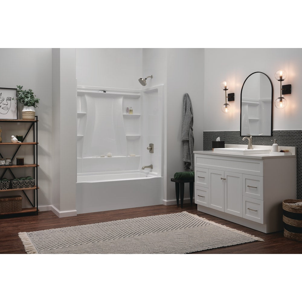 Classic 500 60 in. x 32 in. Right Drain Rectangular Alcove Bathtub in High Gloss White
