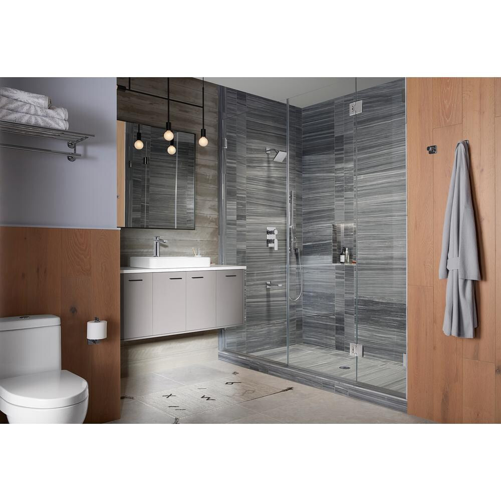 Robinet de salle de bain à poignée unique et à trou unique en nickel brossé vibrant