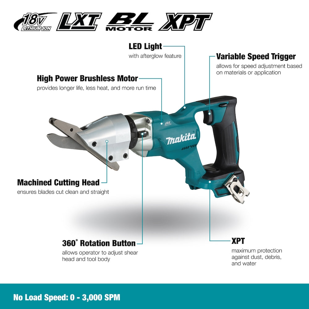 18V LXT Lithium-Ion Brushless Cordless Fibre Cement Shears with Variable Speed (Tool Only)