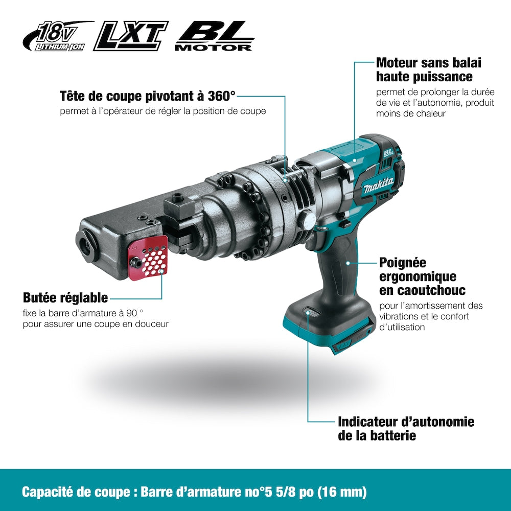 18V LXT Lithium-Ion Brushless Cordless High Power Rebar Cutter with Adjustable Stopper (Tool Only)