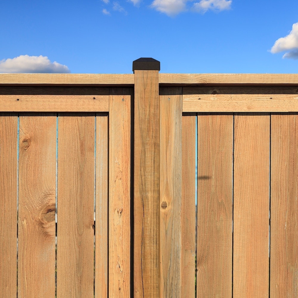 4-inch x 4-inch Black Rigid Plastic Pyramid Post Cap for Deck or Fence Gate