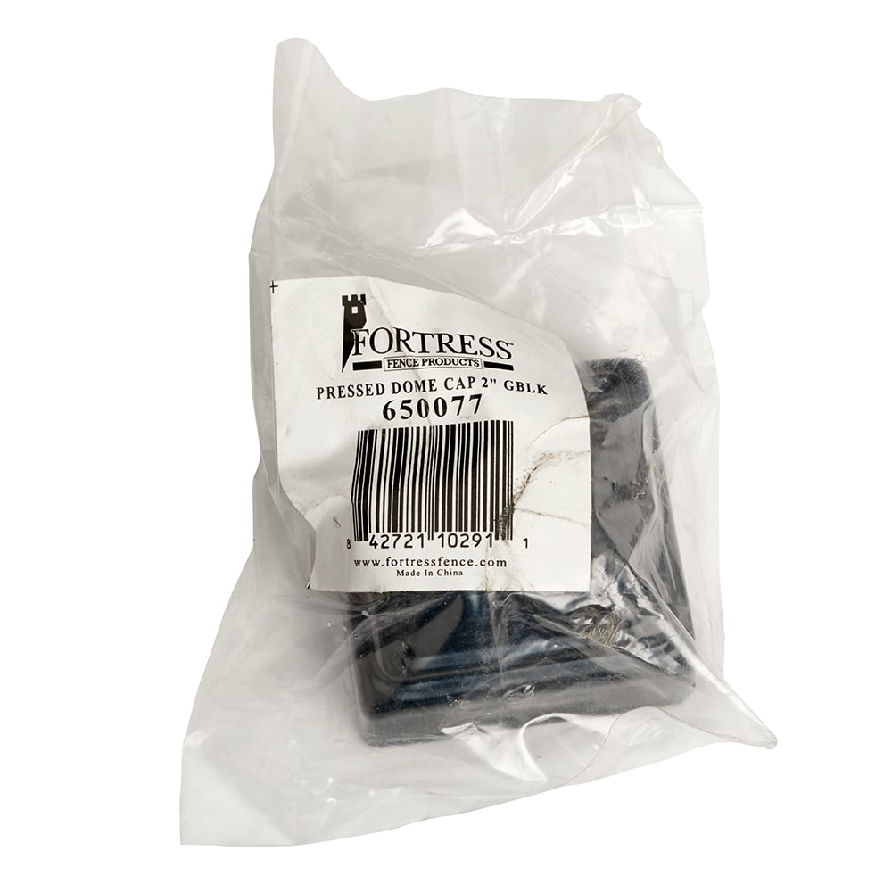 Versai 2" x 2" Polymer Dome Fence Post Cap Black