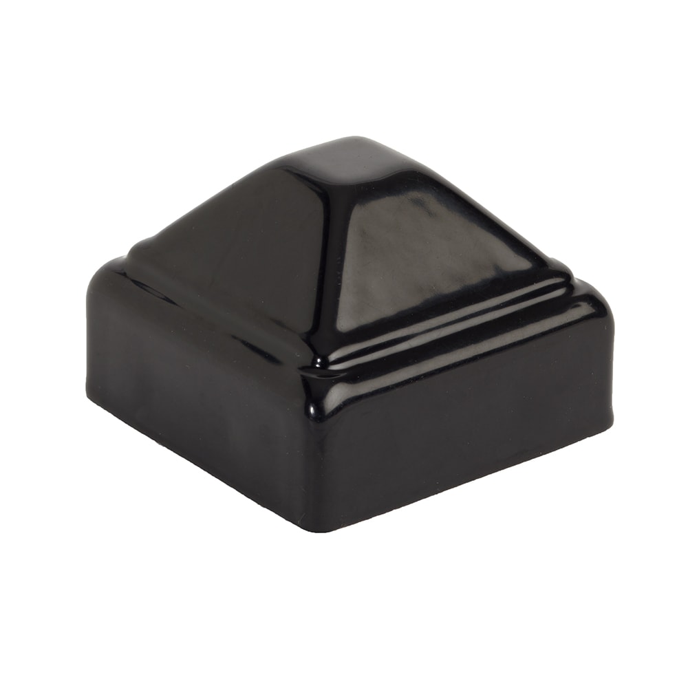 Versai 2" x 2" Polymer Dome Fence Post Cap Black