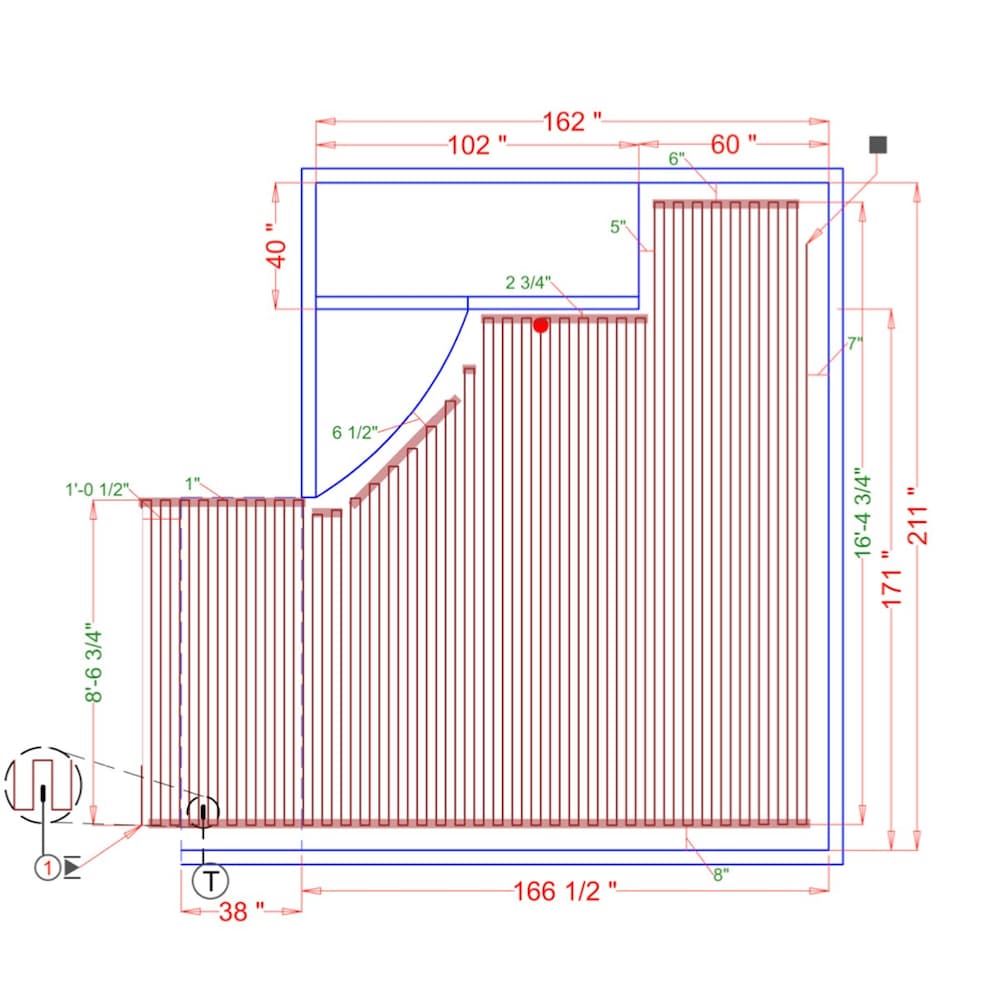 Kit de câble chauffant TempZone 240 V 864 avec thermostat tactile WiFi nSpire 216 pi2 pour carrelage, bois et LVT