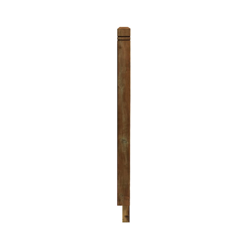 3.5 in. x 3.5 in. x 54 in. Brown Pressure Treated Corner Post