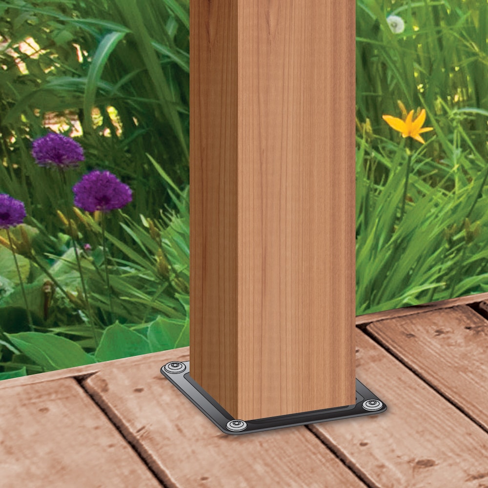 4 in. x 4 in. Wood Post Connector Plate