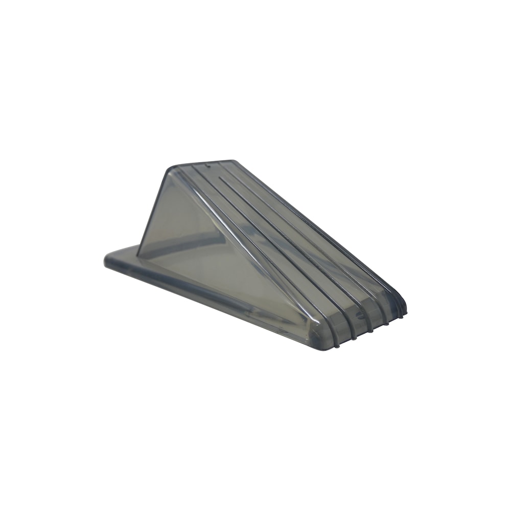 Heavy-Duty Clear Gray Rubber-Like Door Stopper