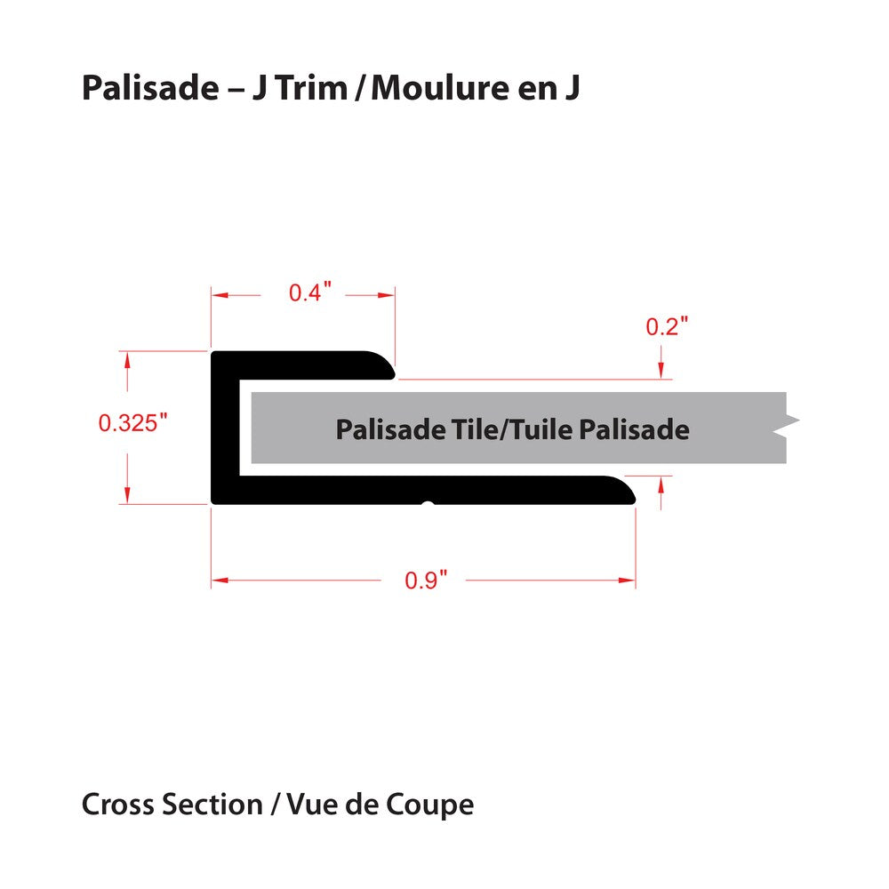 Palisade Grecian Earth Vinyl 0.93-inch x 94-inch x 0.93-inch Molding Trim Kit, 3.66 sq ft