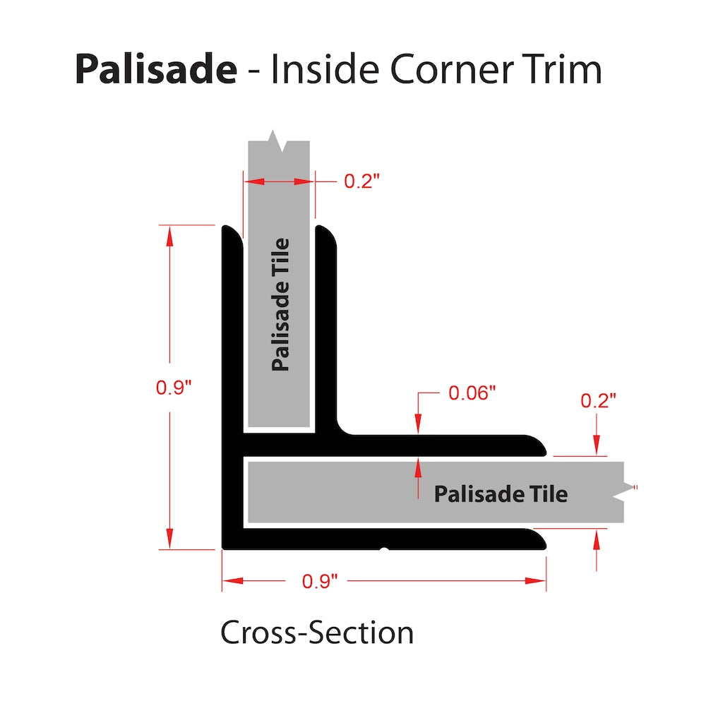 Palisade Wind Gust Vinyl 0.93-inch x 94-inch x 0.93-inch Molding Trim Kit, 3.66 sq ft