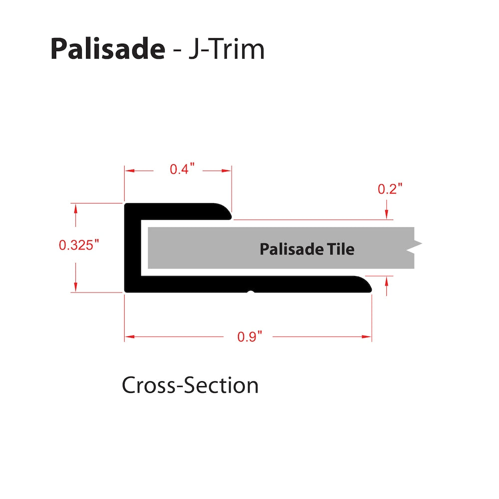 Palisade Wind Gust Vinyl 0.93-inch x 94-inch x 0.93-inch Molding Trim Kit, 3.66 sq ft