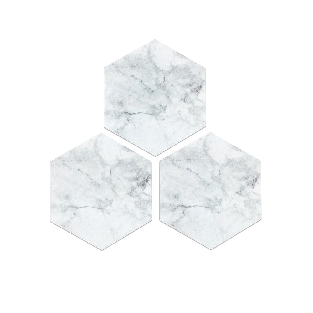 Lot de 20 carreaux de sol hexagonaux adhésifs Milena