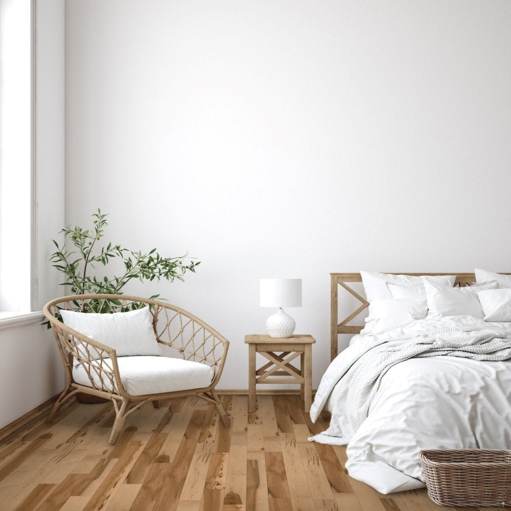 Solid Maple Flooring Raphia Matte ¾-inch Thick x 3¼-inches Wide x Varying Length (20 sq.ft. / case)