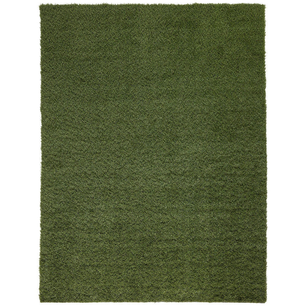 Soft Fescue 6 ft. 8 ft. Green Artificial Grass Rug