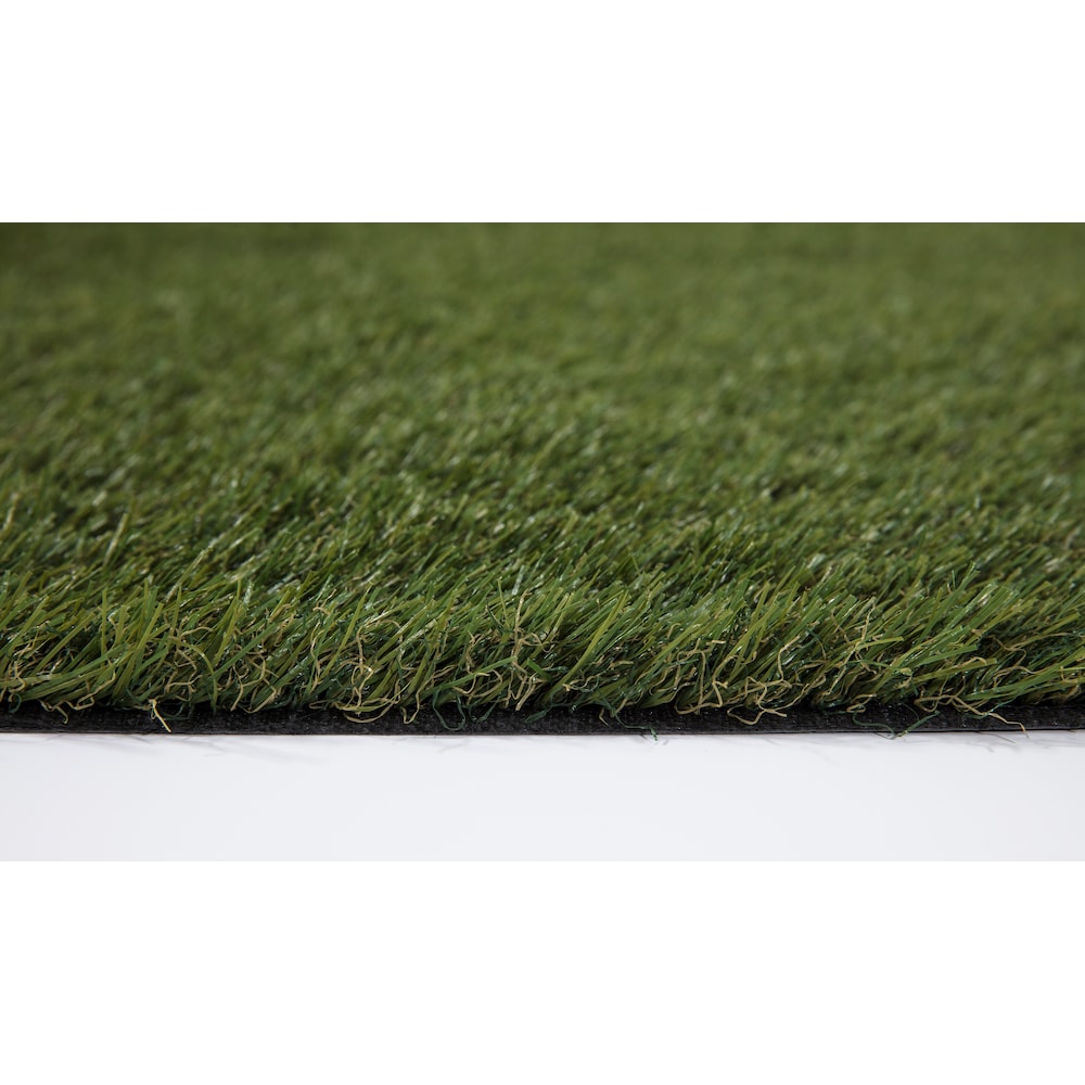 Soft Fescue 6 ft. 8 ft. Green Artificial Grass Rug