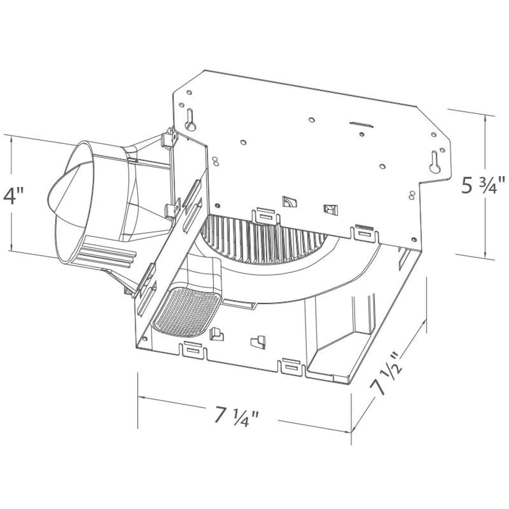 Integrity 70 CFM Ceiling Bathroom Exhaust Fan, Bluetooth Speaker, Energy Star