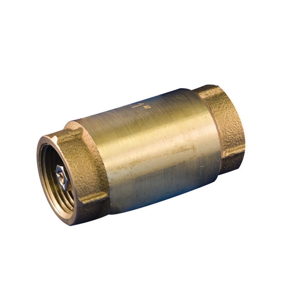 1-1/2-inch Threaded Forged Brass In Line Check Valve Lead Free (Pack of 5)