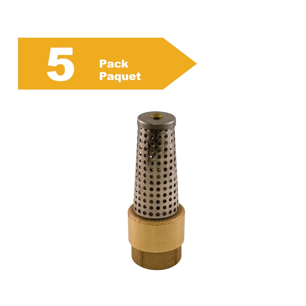1-inch Bronze Foot Valve Lead Free (Pack of 5)