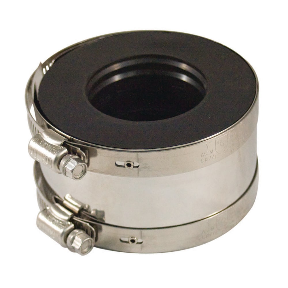 3-inch Cast Iron or Plastic to 3-inch Copper DWV Transition Coupling (Pack of 6)