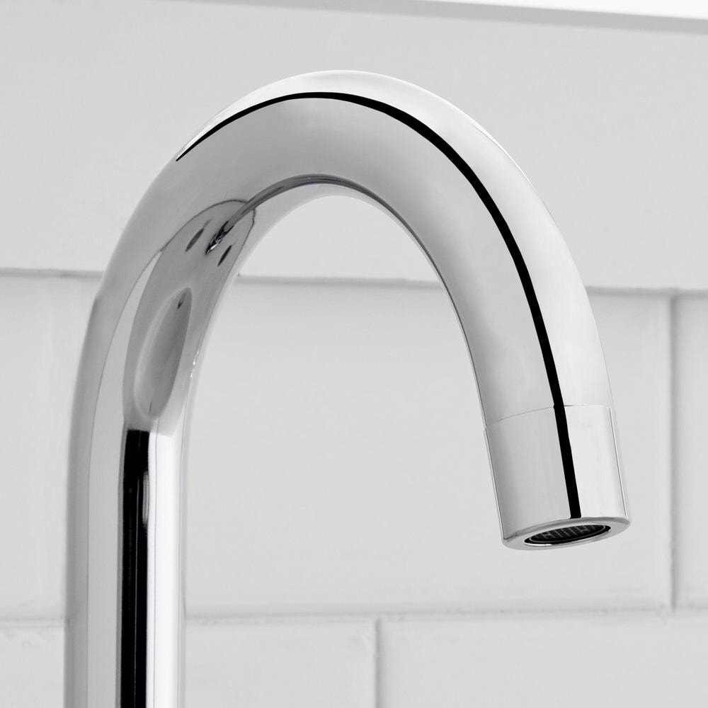 Robinet de salle de bain à arc élevé à 2 poignées et à large entraxe Dorind de 8 pouces en chrome