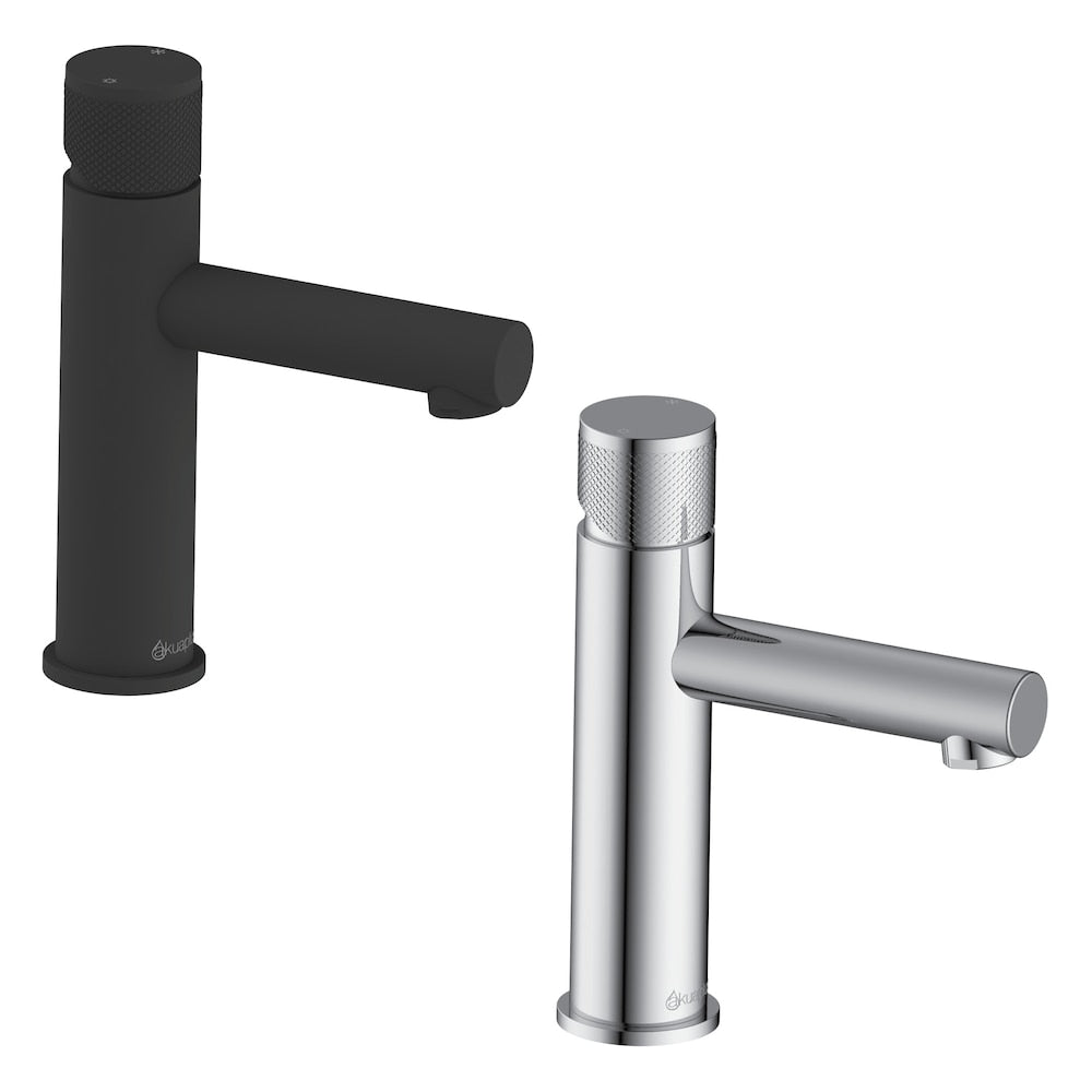 Round Single-Hole Lavatory Faucet Claudia, Chrome Finish