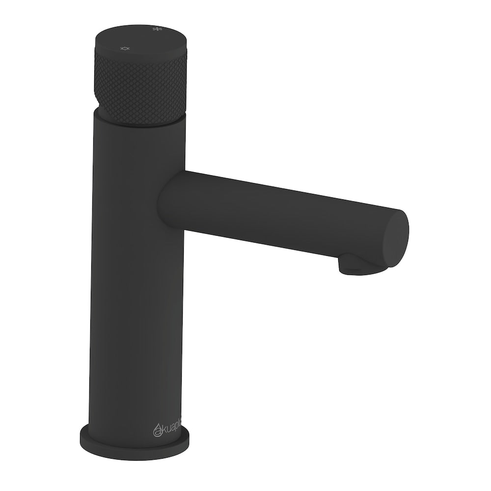 Round Single-Hole Lavatory Faucet Claudia, Matte Black Finish