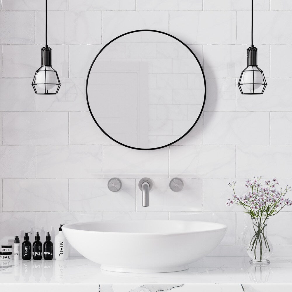 Nickel Brushed Wall Mounted Basin Faucet