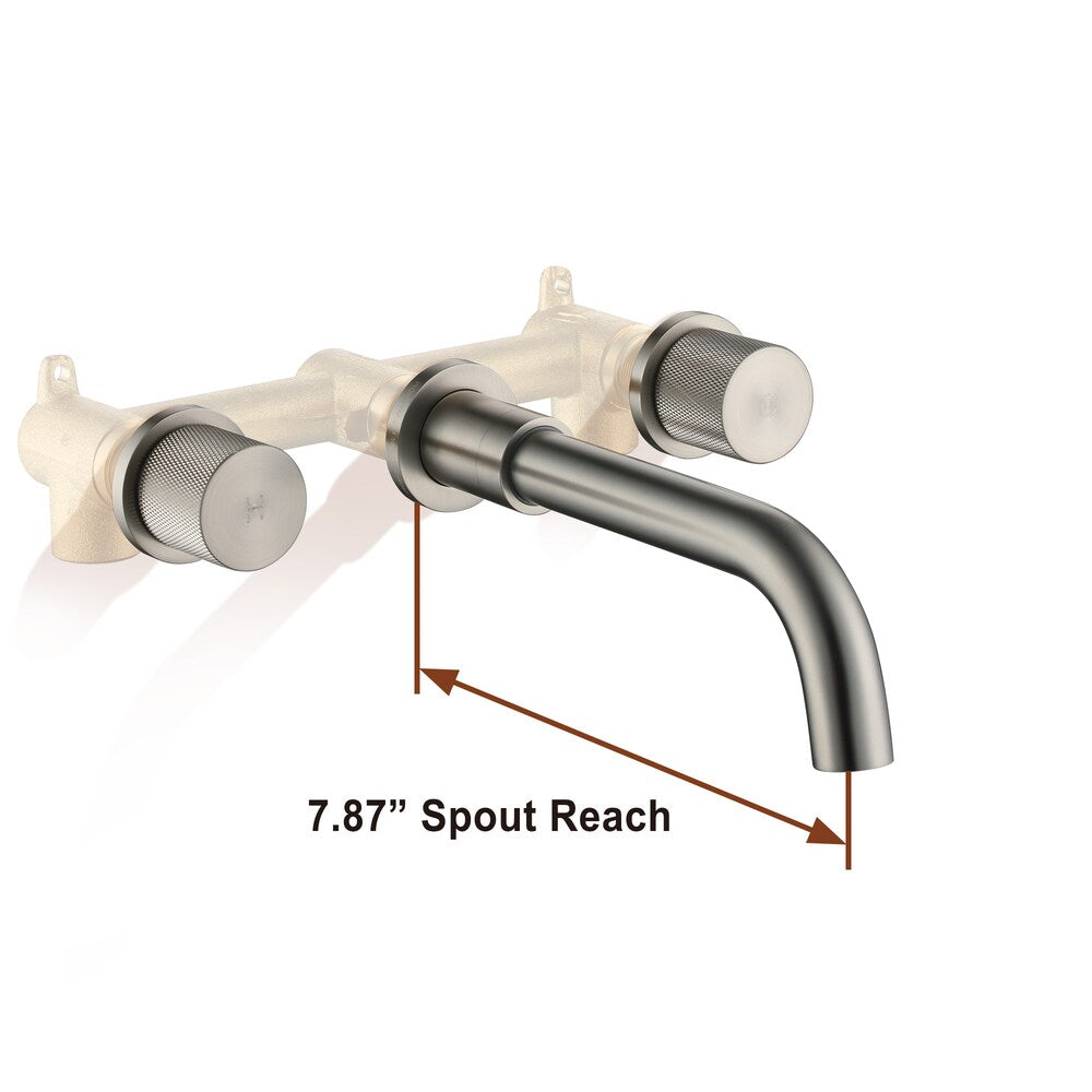 Nickel Brushed Wall Mounted Basin Faucet