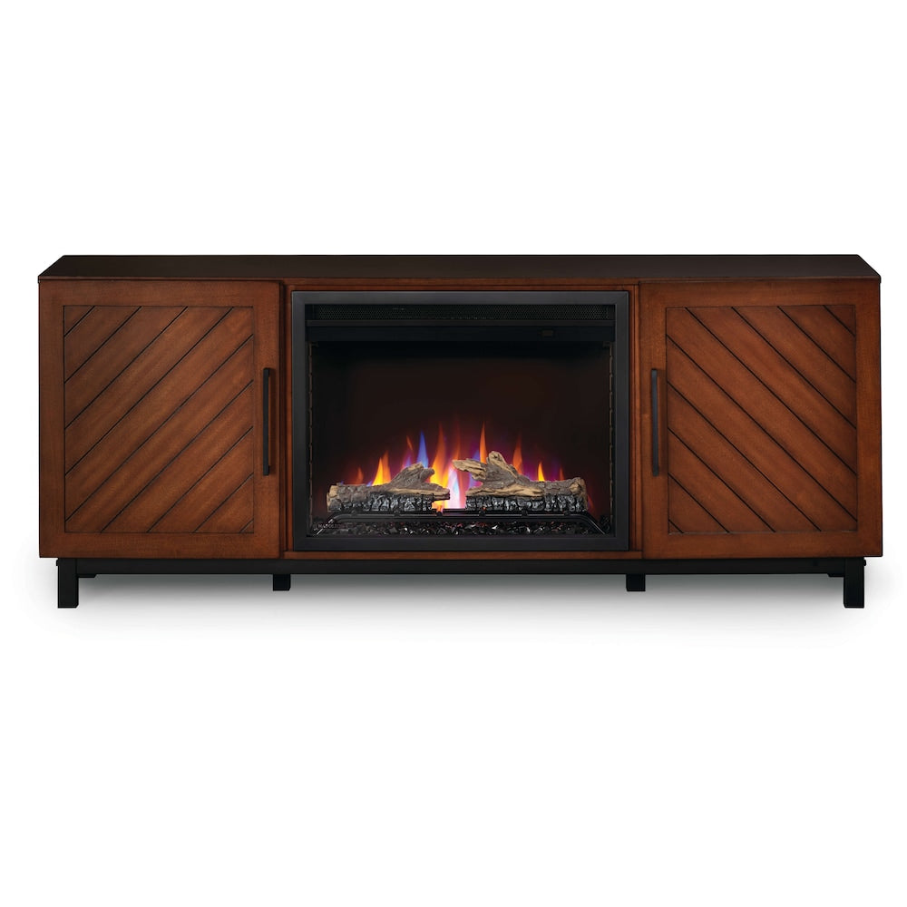 The Bella Electric Fireplace Media Console