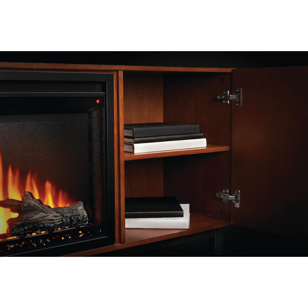 The Bella Electric Fireplace Media Console
