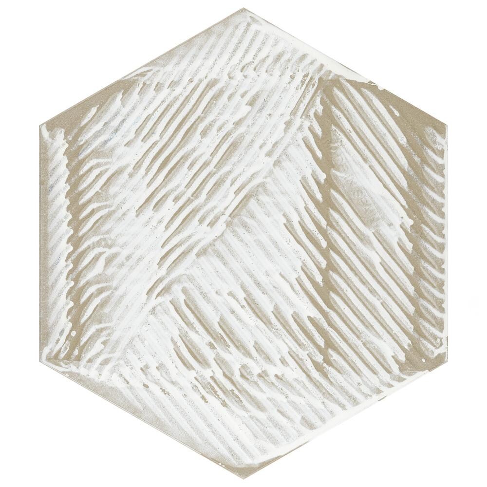Carreaux de sol et de mur en porcelaine Venice Hex Colors Light de 8 5/8 po x 9 7/8 po (11,5 pi2/caisse)